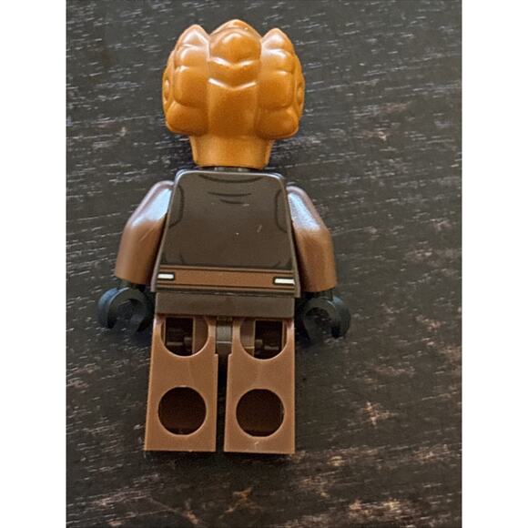 Lego Plo Koon Minifigure #sw1414 Dark Brown Robe Tan Shirt Printer Legs New - Picture 4 of 6